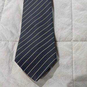Silk!! Gray Striped Men's Tie